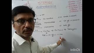 Steroids Structual elucidation and strategy for the synthesis of Androsterone [upl. by Caputto]