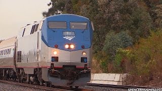 GREAT SOUNDING first generation K5LA  Amtrak P42DC 82 on the Surfliner November 2013 [upl. by Bromleigh430]