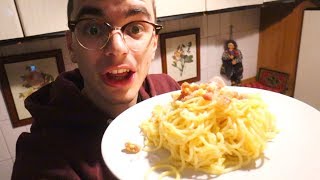 CUCINO LA CARBONARA per la PRIMA VOLTA non odiatemi [upl. by Cappello]