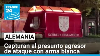 Un capturado tras ataque con arma blanca en festival en Alemania • FRANCE 24 Español [upl. by Scornik54]