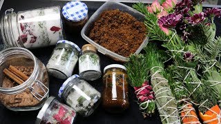 BADESALZ SUGAR BODY SCRUB amp SMUDGE STICKS DIY  Einfach selber machen [upl. by Adraynek373]