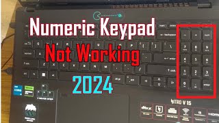 Numeric Keypad in internal Keyboard Not Working  How to Fix For any Windows 2024 [upl. by Cameron]