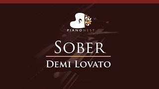 Demi Lovato  Sober  HIGHER Key Piano Karaoke  Sing Along [upl. by Sorazal592]