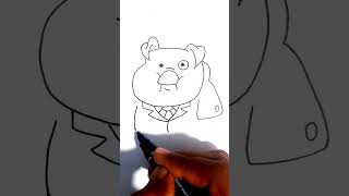 Waddles from Gravity Falls Drawing ArtChallenge [upl. by Kettie]