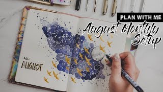 Plan With Me  August Bullet Journal Setup [upl. by Ardnal383]