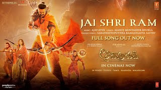 Full Video Jai Shri Ram Telugu Adipurush  Prabhas Ajay Atul Ramajogayya  Om Raut [upl. by Iiette740]