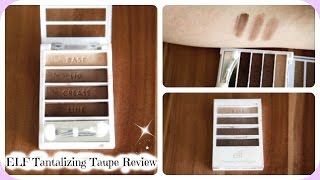 ELF Essential Flawless Eyeshadow in Tantalizing Taupe Review amp Live Swatches [upl. by Xyno]