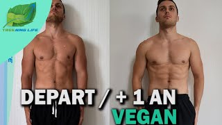 🌱 AVANT  APRES 1 AN  MUSCU  VEGAN [upl. by Brod984]