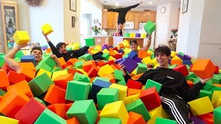 GYMNASTICS FOAM PIT IN HOUSE [upl. by Selena608]