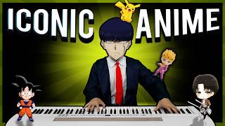 11 MOST ICONIC ANIME SONGS ON PIANO [upl. by Aynot]