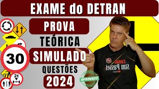 Simulado DETRAN 2024 PROVA teórica de LEGISLAÇÃO do DETRAN EXAME do DETRAN QUESTÕES 2024 [upl. by Dahc]