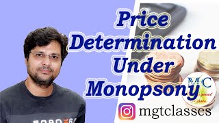 Price Determination Under Monopsony in Hindi [upl. by Simdars147]