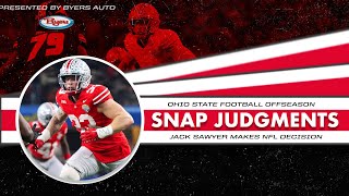 Snap Judgments Ohio State sack leader defensive leader Jack Sawyer returning for senior season [upl. by Hayidah876]