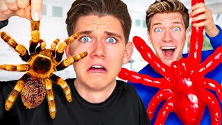 Eating GUMMY FOOD vs REAL FOOD Challenge SHOCKING Worlds Most Dangerous Spiciest vs Sour Foods [upl. by Margie]