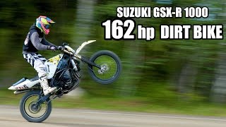 SUZUKI GSXR Dirt Bike 1000cc  OFF ROAD test ride [upl. by Dinsmore779]