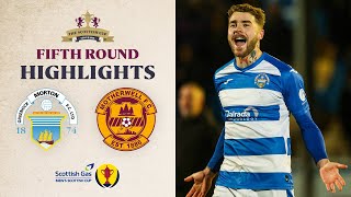 Greenock Morton 21 Motherwell  Scottish Gas Mens Scottish Cup Fifth Round Highlights [upl. by Akemyt]