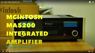 McIntosh MA5200 Integrated Amplifier a63 [upl. by Hillari]