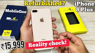 Refurbished iPhone 8 plus in 2023 unboxing from MobileGoo🔥Should you buy Refurbished iPhone [upl. by Eveneg537]