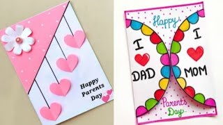 4 Easy And Simple Parents Day Greeting Card  Handmade Parents Day Card Idea Happy Parents Day 2024 [upl. by Lasky]