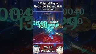 C6 R5 Wanderer 52 Spiral Abyss 121 Second Half [upl. by Kliber]