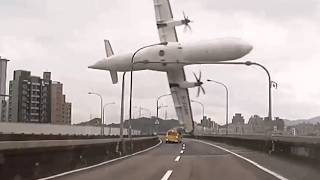 Animation vs Real Life  TransAsia Flight 235 planecrash [upl. by Maurene]