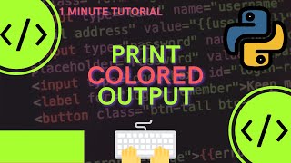 How to print Colored output in terminal in Python shorts [upl. by Moser]