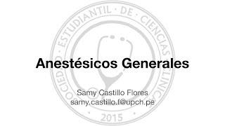 Anestésicos generales [upl. by Steinberg173]