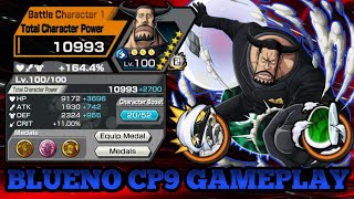 BLUENO CP9 GAMEPLAY  ONE PIECE BOUNTY RUSH  OPBR [upl. by Assiron]