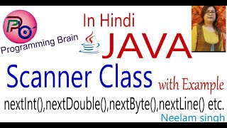 Scanner Class in java nextInt nextLine nextFloat nextDouble next etc with Example [upl. by Sturges]