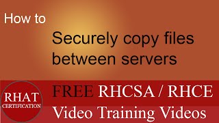 How to copy files between servers in a secure way  RHCSA tutorial [upl. by Yssep]