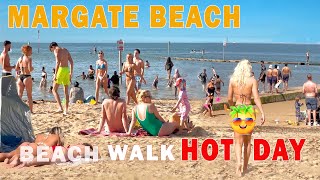 🇬🇧 England Beach Walk 2023  MARGATE BEACH  Most Beautiful Sandy Beach near London  Hot Beach 4K [upl. by Phyllis]