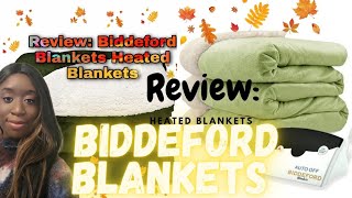 Review Biddeford Blankets Heated Blankets [upl. by Issie]