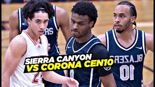 Bronny James vs Jared McCain Sierra Canyon vs Corona Centennial REGIONAL FINALS [upl. by Ecniuq]