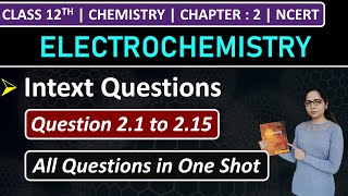 Class 12th Chemistry Chapter 2  Intext Questions  Question 21 to 215  Electrochemistry  NCERT [upl. by Leakcim9]