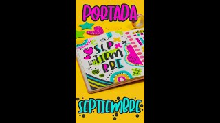 shorts Portada bonita de SEPTIEMBRE  BULLET JOURNAL IDEAS [upl. by Nodab]