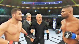 Stipe Miocic vs Alistair Overeem Full Fight  UFC 4 Simulation [upl. by Bartie549]