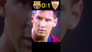 Messi hattrick 🥶 🥵  51 Barcelona 🆚 FC Seville  lagiga league  highlights  shorts football [upl. by Arraic]