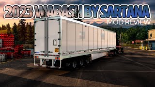 2023 WABASH TRAILER BY SARTANA  ATS MOD REVIEW [upl. by Naujuj]