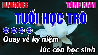 Tuổi Học Trò Karaoke Tone Nam Karaoke 9999  Beat Mới [upl. by Loella]