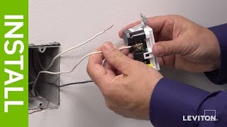 How to Install a GFCI Outlet AFCI and Dual AFCIGFCI Outlet  Leviton [upl. by Glendon241]