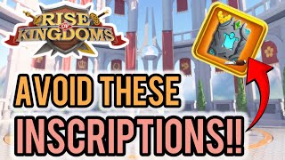 LETS TALK BEST INSCRIPTIONS What’s worth keeping for your engineering march rise of kingdoms rok [upl. by Erik]