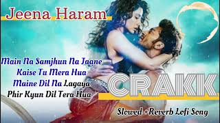 Jeena Haram Lyrics English LOFI  Reverb Song Remix  CRAKK Movie Vidyut Jammwal Nora Fatehi [upl. by Elinore]