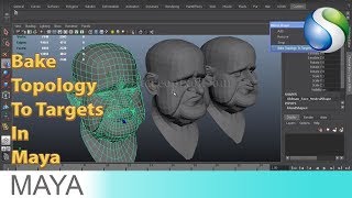 How to Use Bake Topology to Targets In Autodesk Maya [upl. by Ettezzus]