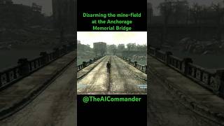 Disarming the minefield at Anchorage Memorial Bridge in fallout3 [upl. by Akinahs]