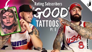 REACTING amp RATING my Subscribers quotGOODquot Tattoos [upl. by Aititil]