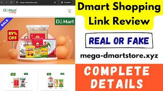 Dmart Shopping Link Real or Fake  megadmartstorexyz Real or Fake  Instagram Dmart Order Review [upl. by Varipapa]