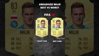 ARKADIUSZ MILIK BEST VS WORST CARD IN EVERY FIFA 1024 eafcmilik juventus [upl. by Sima856]