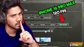 iPhone 16 Pro Max 120 FPS Test in BGMI  MDisCrazY [upl. by Pontus924]