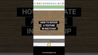 How to rotate a texture in Sketchup [upl. by Niko]