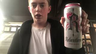 Energy drink review trying relentless zero raspberry [upl. by Alet]